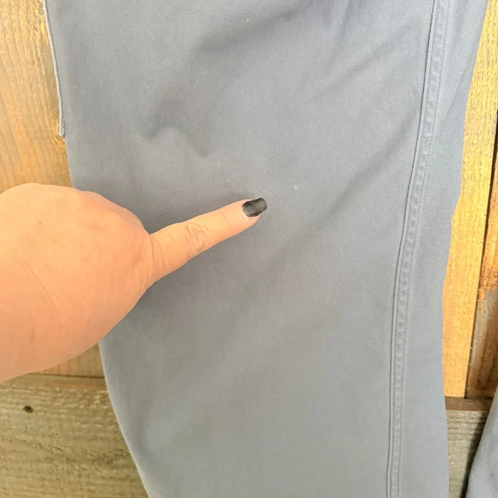 Hollister Mens Cargo Pants‎ Grey Blue Straight Leg Utility Trousers 34x28